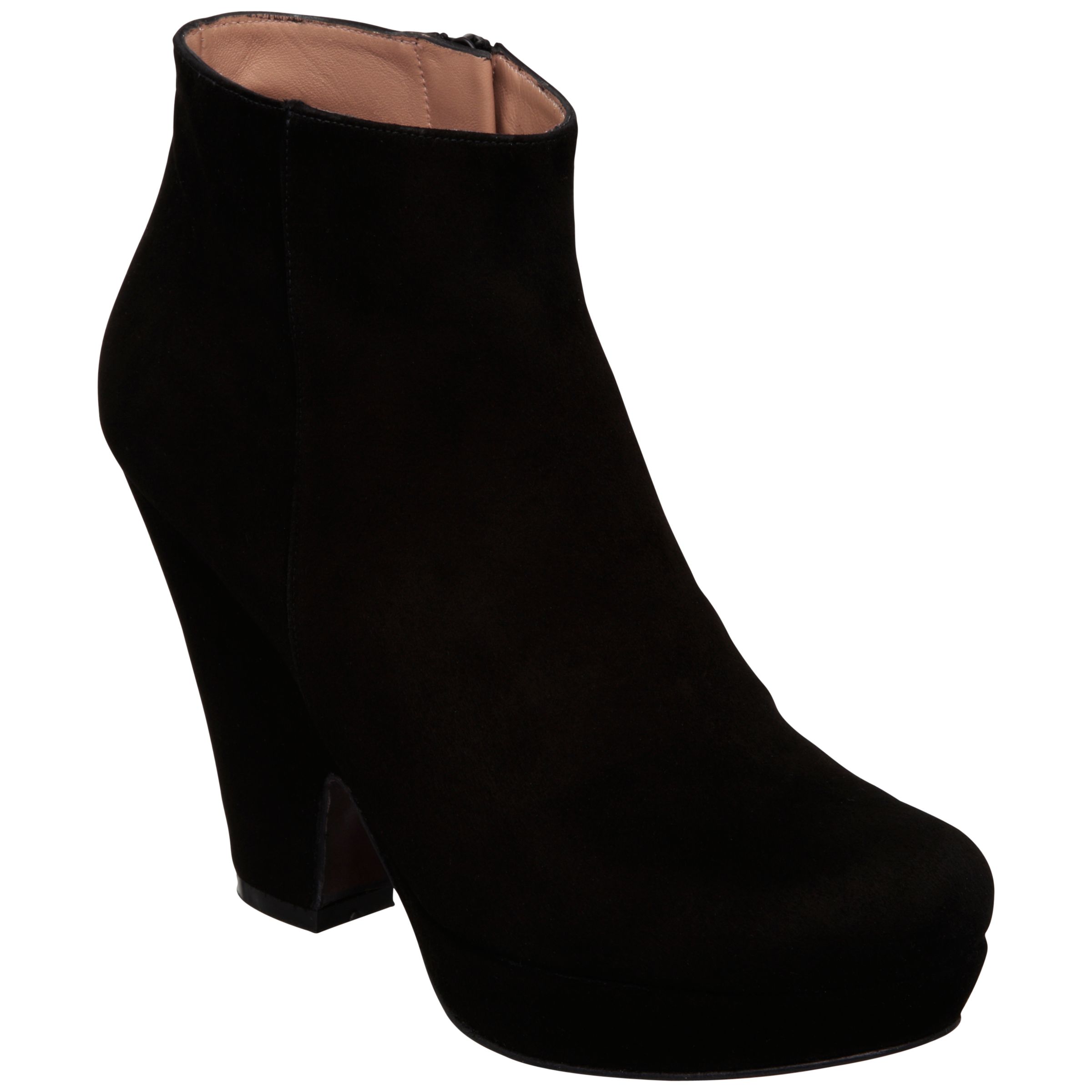 Buy Dune Riff Buckle Biker Style Calf Boots, Black online at JohnLewis 