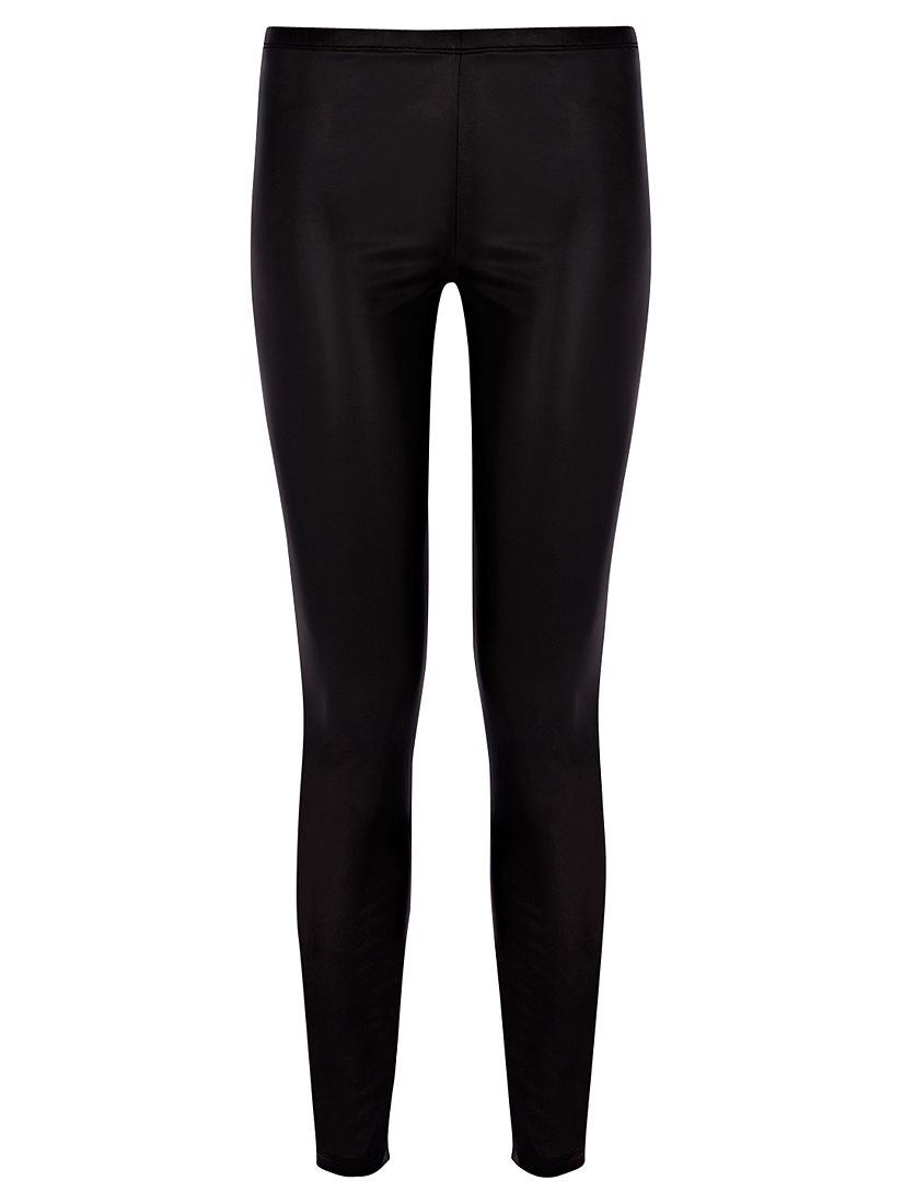 Buy Oasis Faux Leather Trousers, Black online at JohnLewis   John 