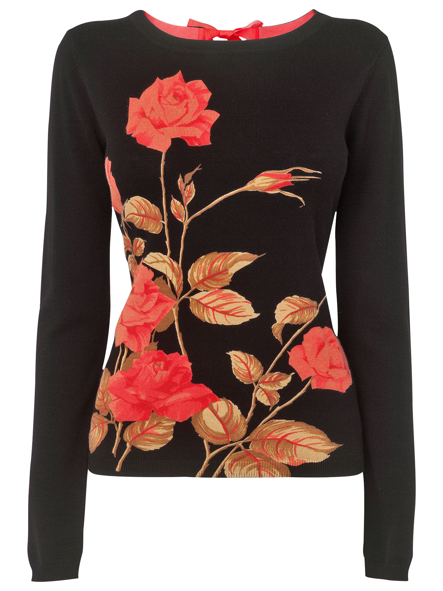 Buy Phase Eight Meave Floral Jumper, Black online at JohnLewis 