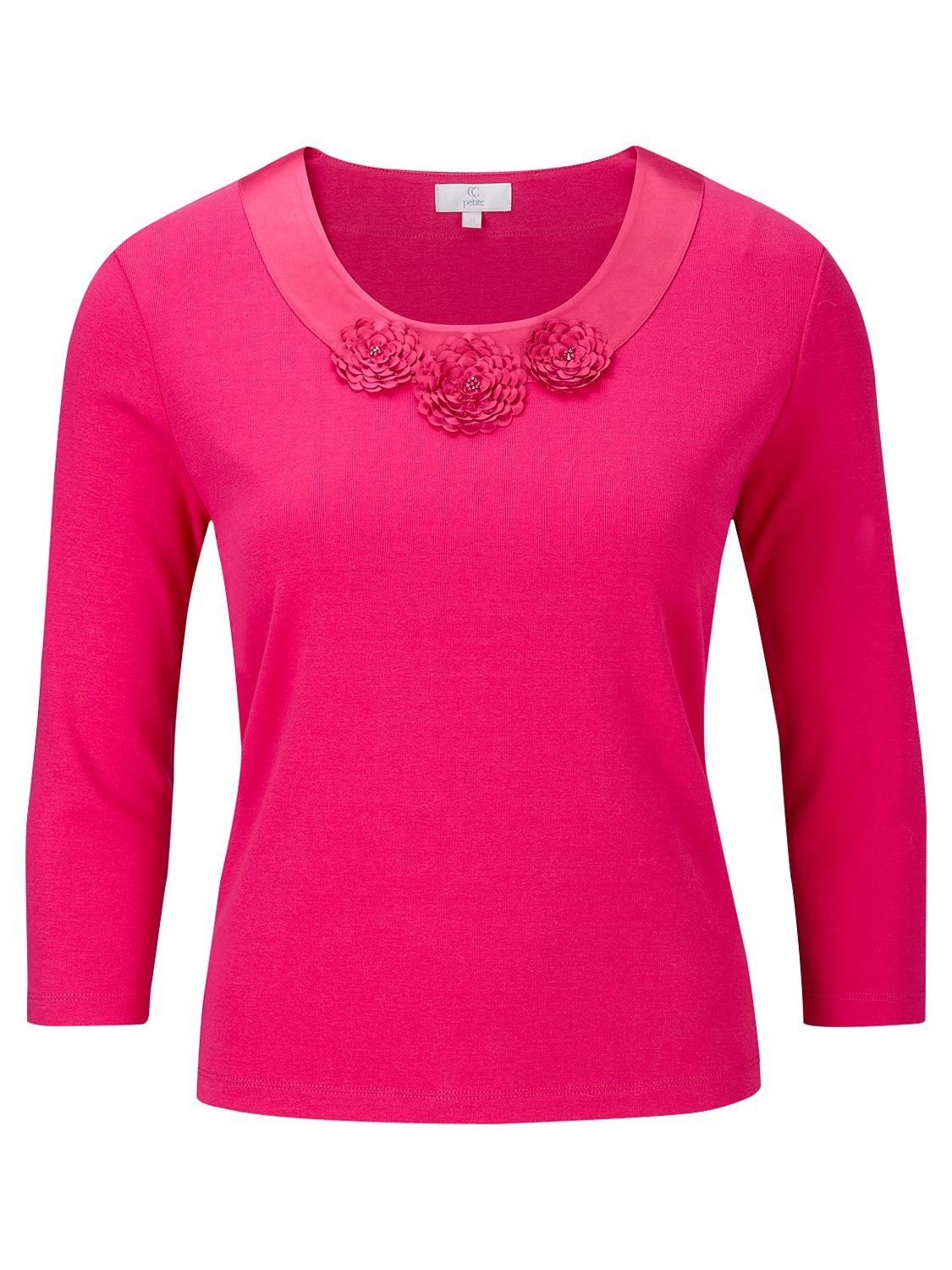 Buy CC Petite Rosette Flower Beaded Top, Lipstick online at JohnLewis 