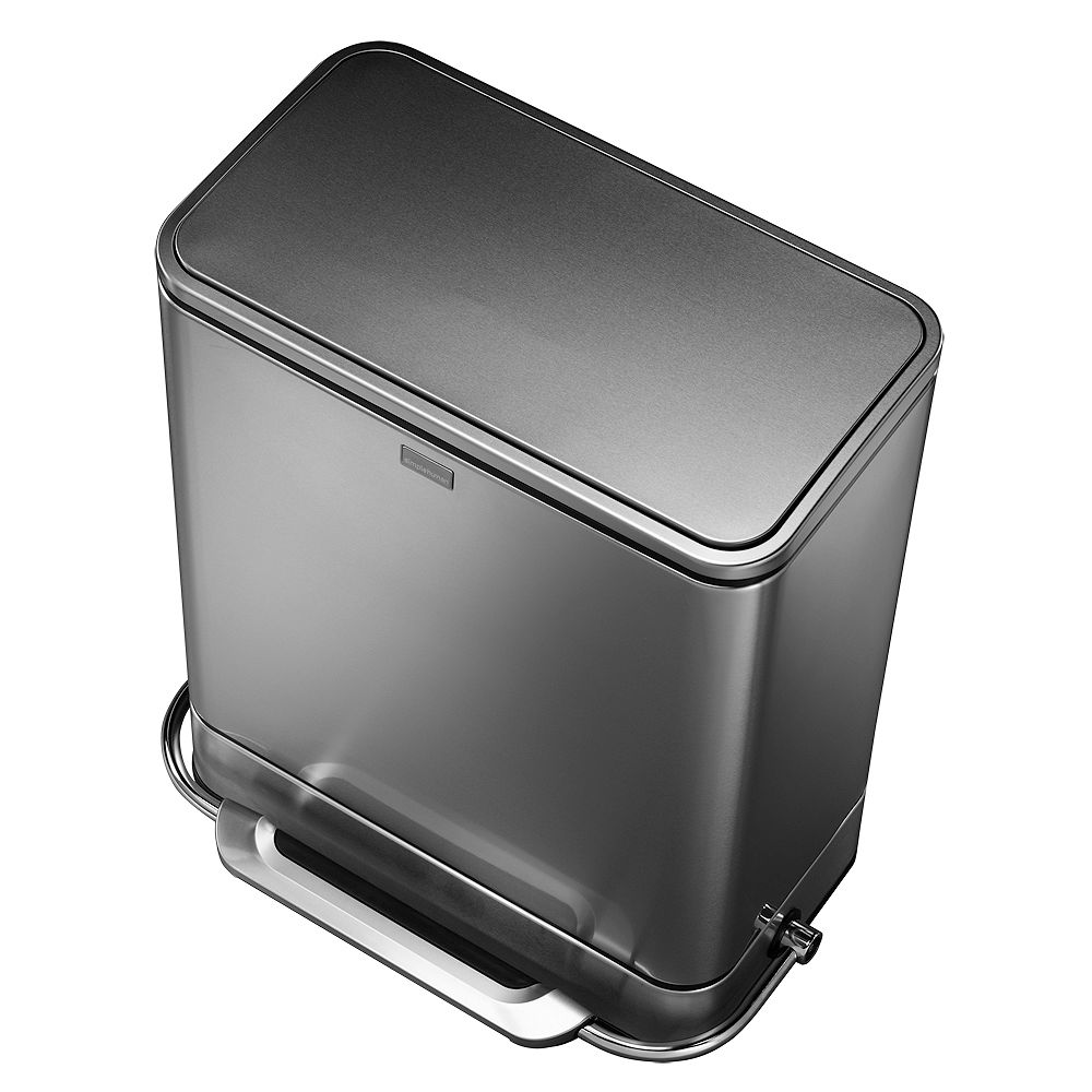 Buy simplehuman Rectangular Steel Bar Pedal bin, 55L online at 