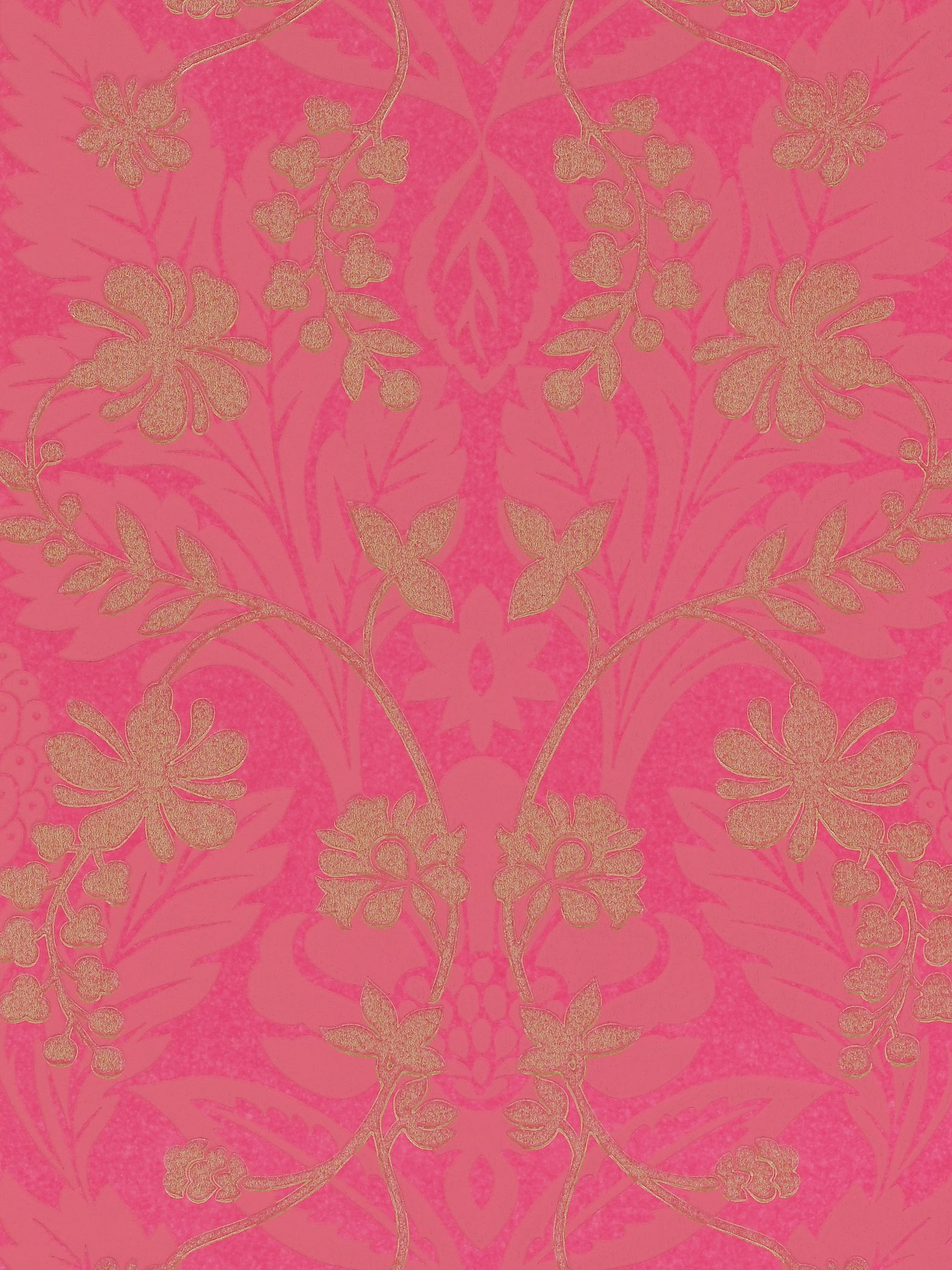 Buy Harlequin Wallpaper, Akira 25411, Fuchsia / Gold online at 