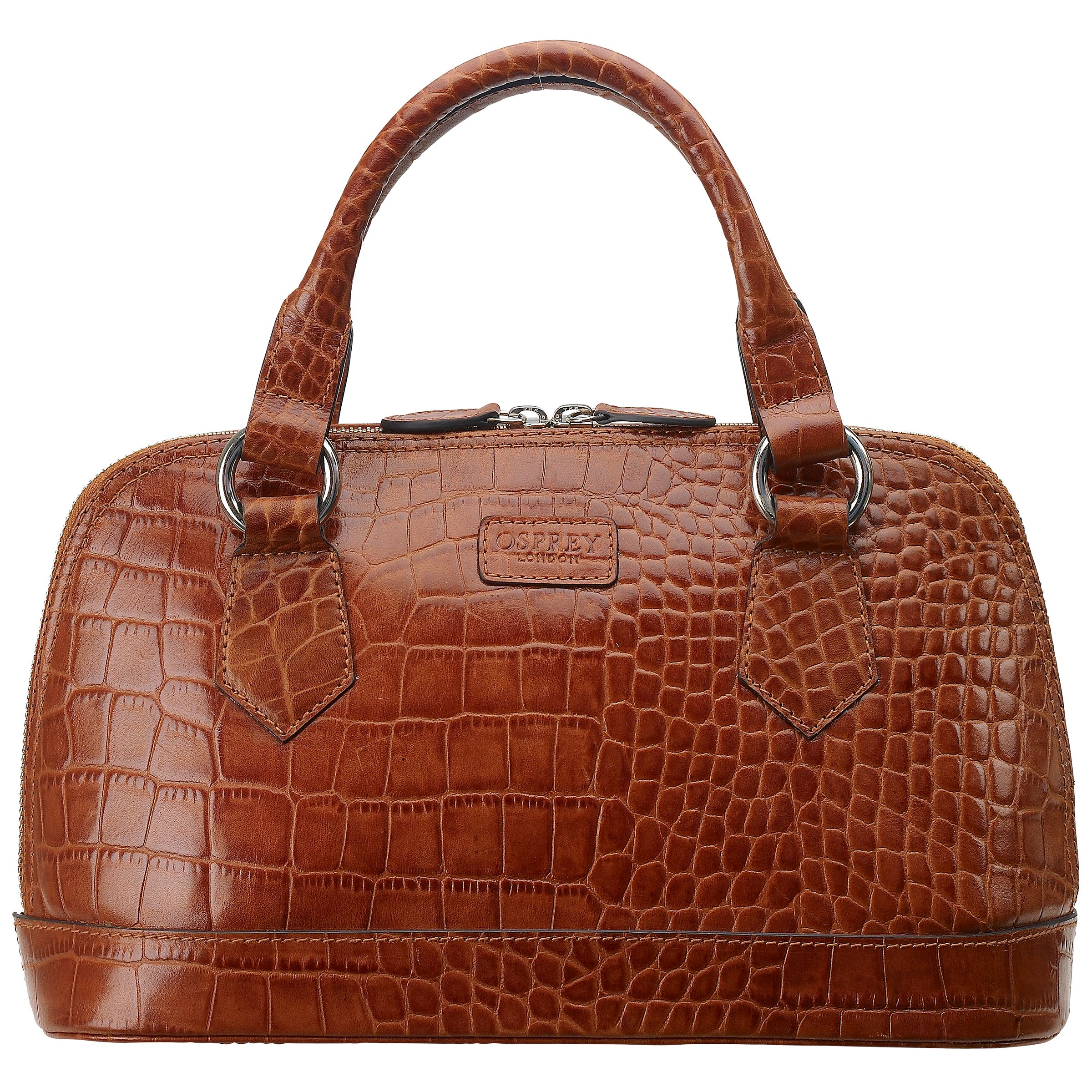 Buy OSPREY LONDON The E/W Ladybug Mock Croc Leather Grab Bag, Tan 