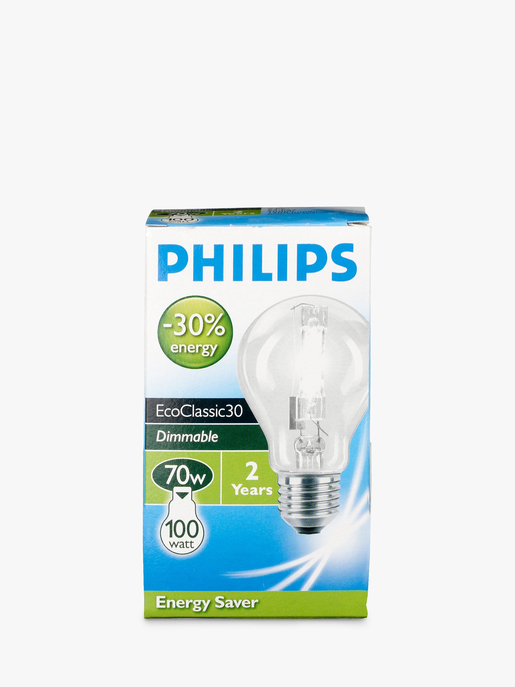Buy Philips Eco Halogen Classic ES Bulb, Clear, 70W online at 