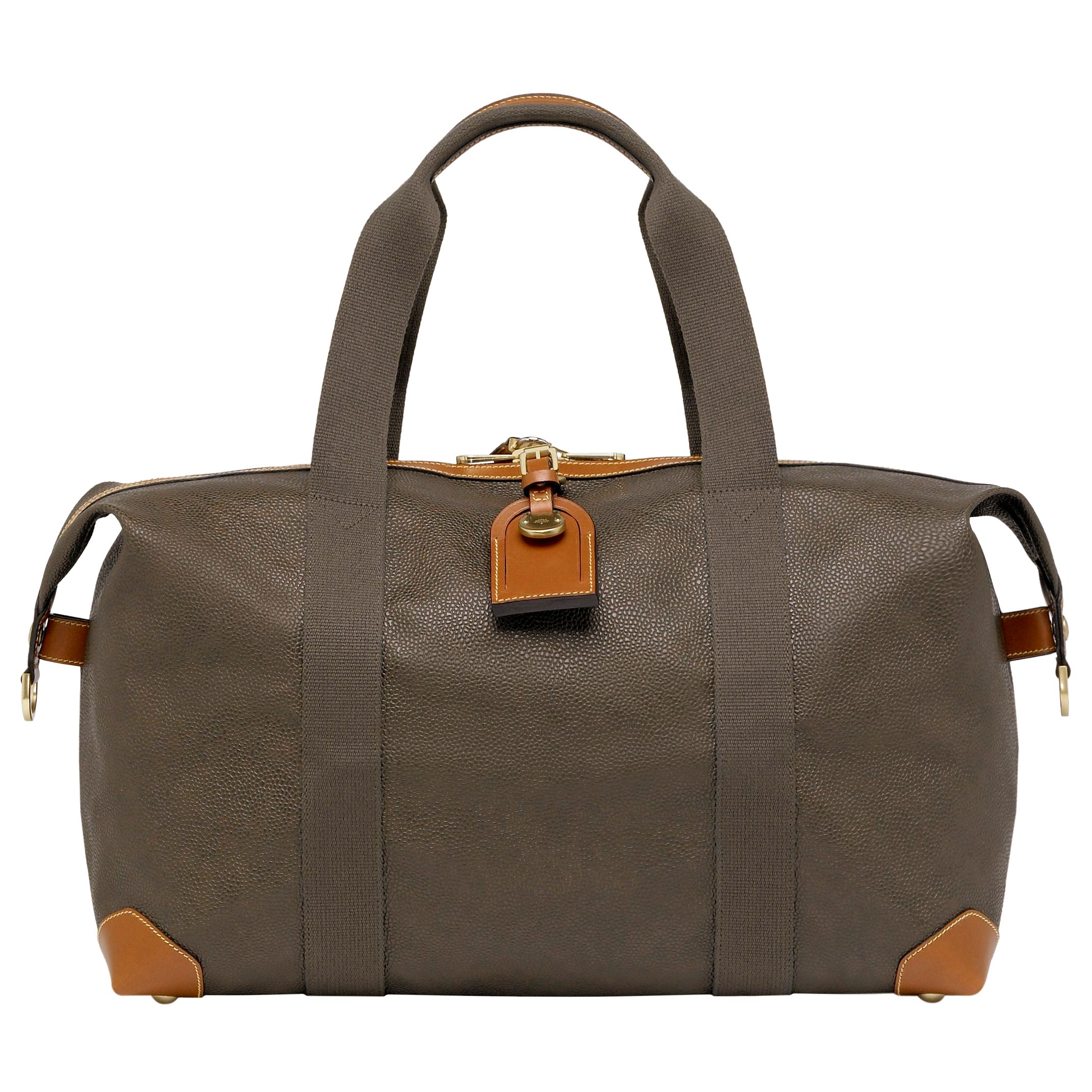 Buy Mulberry Scotchgrain Simple Clipper Holdall, Mole/Cognac online at 