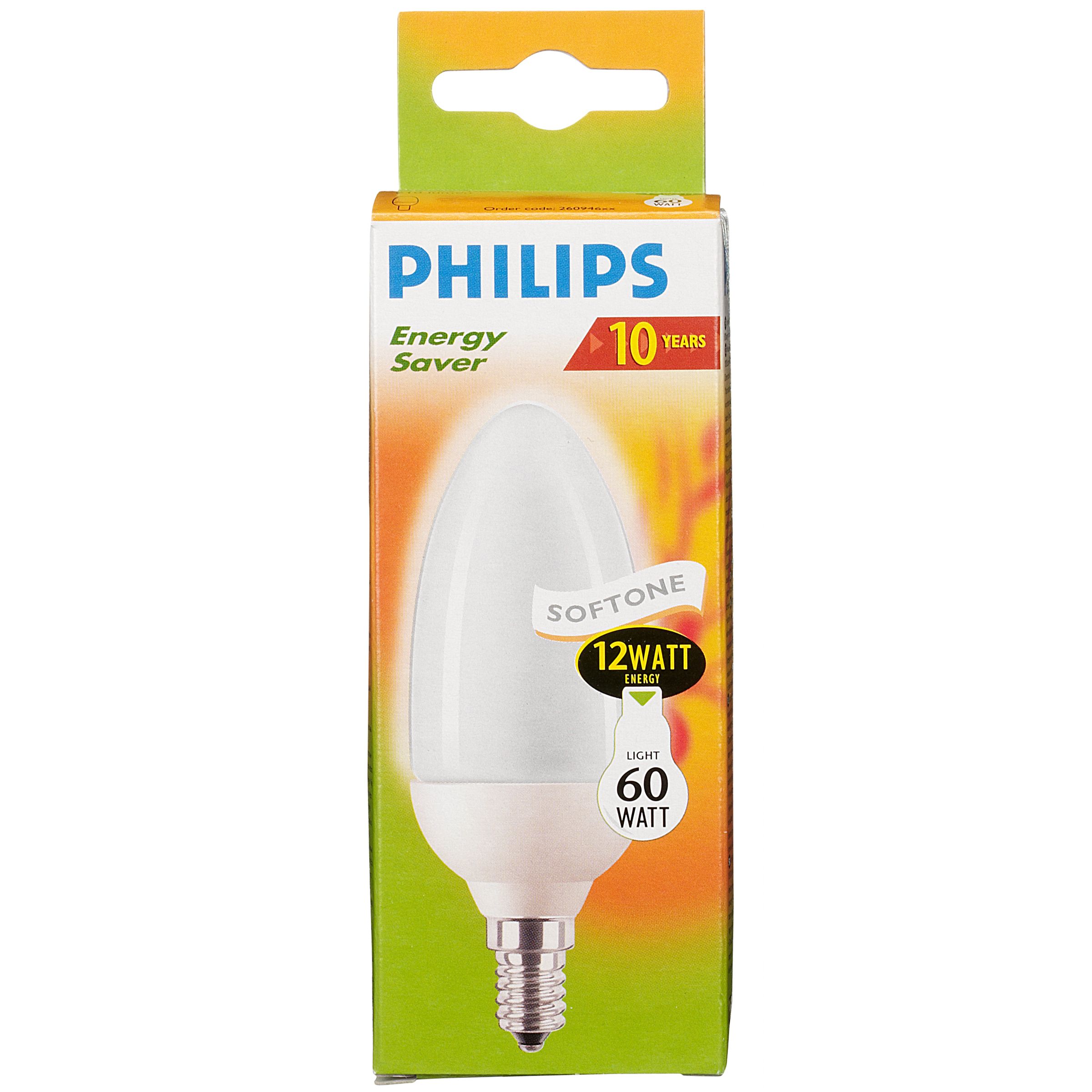 Buy Philips Softone Energy Saving SES Candle Bulb, 12W online at 